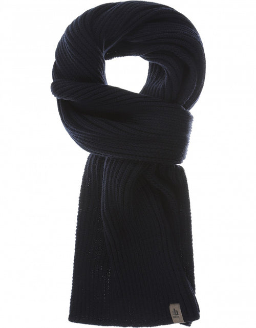 Scarf knitted wool | Navy