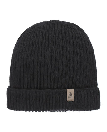 Zachte Merino Wollen Muts | Zwart