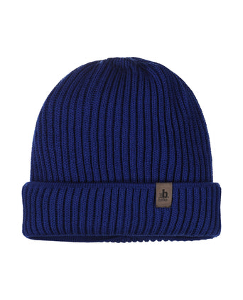 Zachte Merino Wollen Muts | Blauw