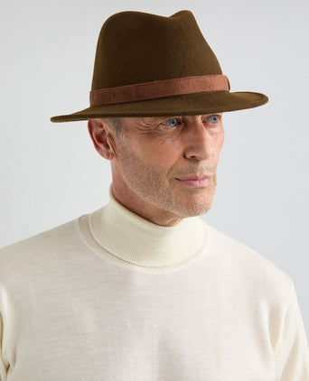 Sportieve Wolvilten Hoed | Bruin