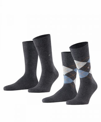 Everyday Argyle Mix 2-Pack Men's Socks | Grey Everyday Argyle Mix 2-Pack Men's Socks | Grey