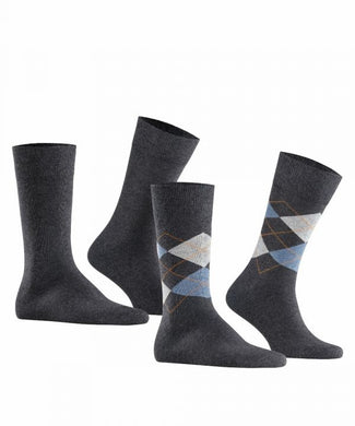 Everyday Argyle Mix 2-Pack Men's Socks | Grey Everyday Argyle Mix 2-Pack Men's Socks | Grey