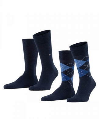Everyday Argyle Mix 2-Pack Men's Socks | Blue Everyday Argyle Mix 2-Pack Men's Socks | Blue