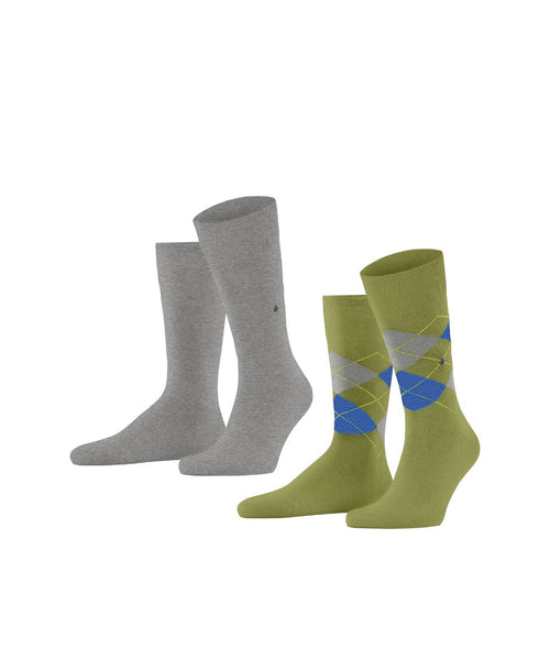 Everyday Argyle Mix 2-Pack Men's Socks | Green