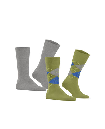 Everyday Argyle Mix 2-Pack Heren Sokken | Groen