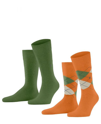 Everyday Argyle Mix 2-Pack Heren Sokken | Roze