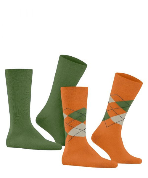 Everyday Argyle Mix 2-Pack Men's Socks | Pink