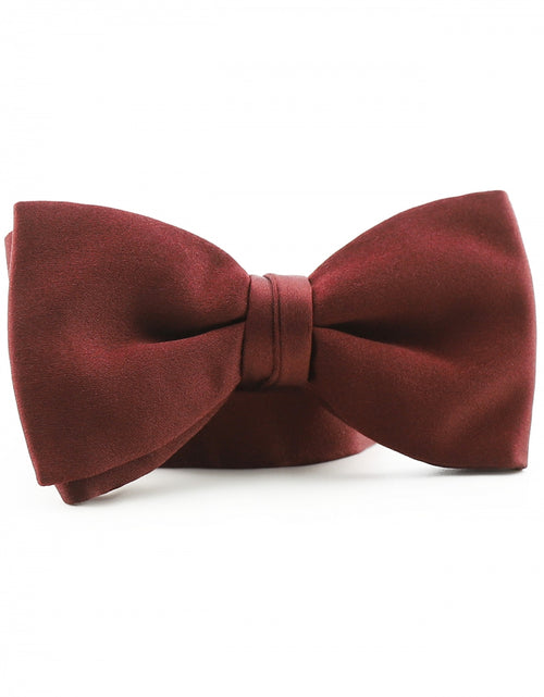 Stylish Silk Bow Tie | Bordeaux Red