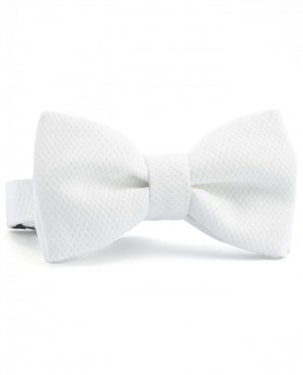Pique bow | White