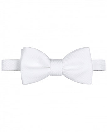 Pique bow | White