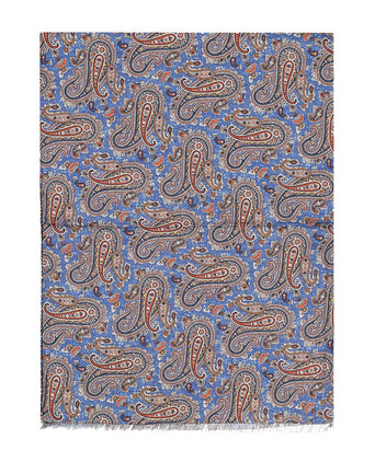 Scarf Double Silk | Blue