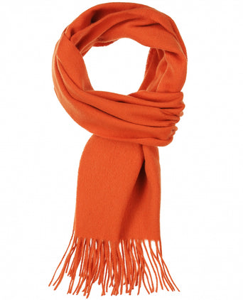 Sjaal Lamswol 190x30 | Oranje