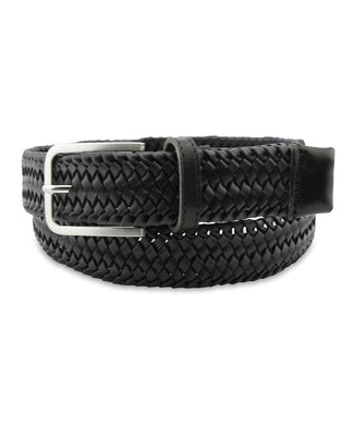 Elegant Braided Leather Belt | Black Elegant Braided Leather Belt | Black