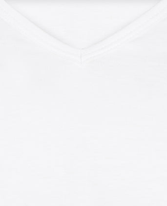 T-shirt 2-pack narrow V-neck | White