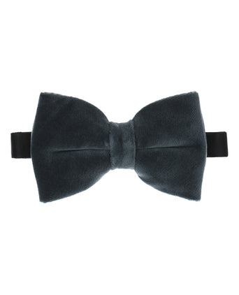Velvet velour bowtie | Grey