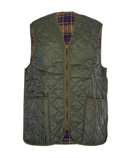 Quilted Zip-in-Liner Bodywarmer | Green