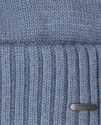 Stetson Beanie Merino | Licht Blauw