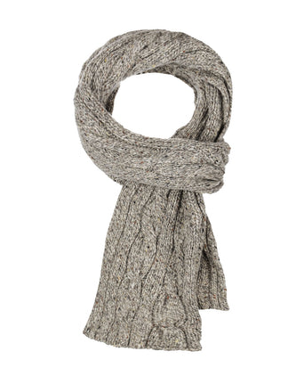 Irish Wool Scarf | Brown