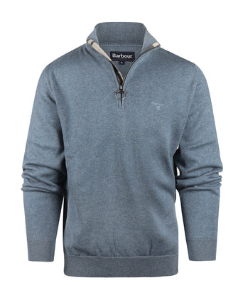 Barbour Cotton Half Zip Pullover | Blauw