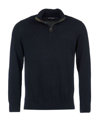 Barbour Cotton Half Zip Pullover | Navy Blue