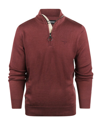 Barbour Cotton Half Zip Pullover | Red