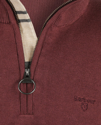 Barbour Cotton Half Zip Pullover | Red