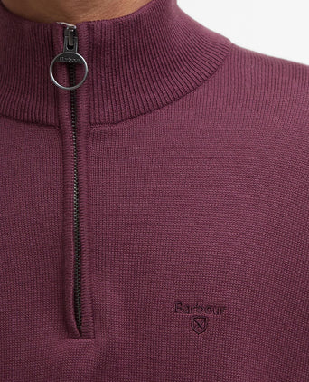 Barbour Cotton Half Zip Pullover | Red