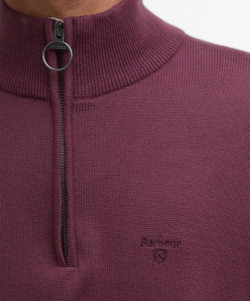 Barbour Cotton Half Zip Pullover | Rood