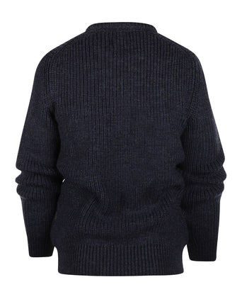 Barbour Pull New Tyne Crew | Denim Blauw