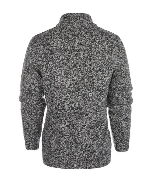 Fisherman Zip-up Sweater | Grey