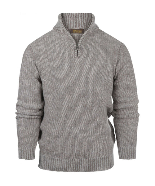 Pullover met rits | Beige