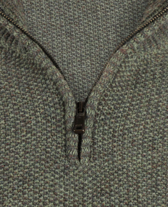 Pullover met rits | Bruin