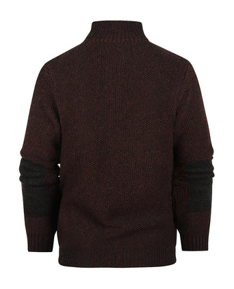 Pullover met rits | Rood
