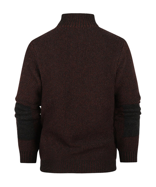 Pullover met rits | Rood