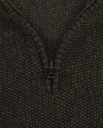 Pullover met rits | Groen