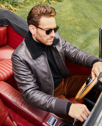 Wellington Leren Pilotenjack Belen | Bruin