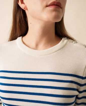 Saint James Pullover Maree IIR | Wit