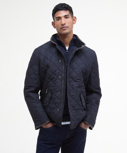 Barbour Quilted jacket Powell | Navy Blauw