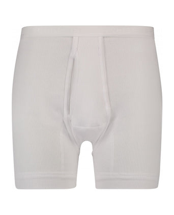 Klassieke Doppelripp Boxershort | Wit