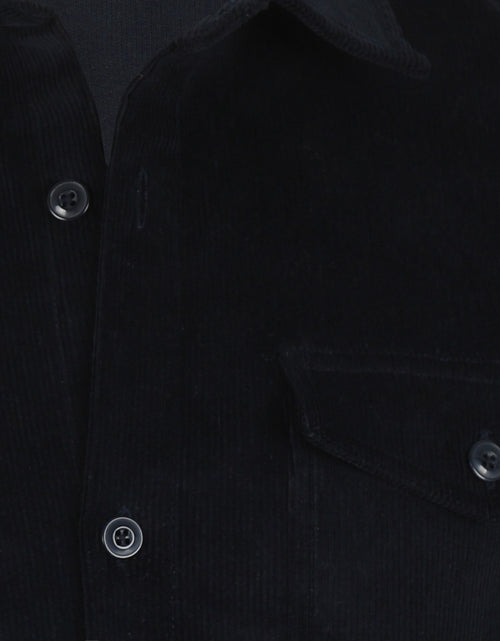 Overshirt corduroy | Navy Blauw