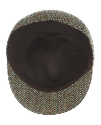 Cap Harris Tweed pet | Groen