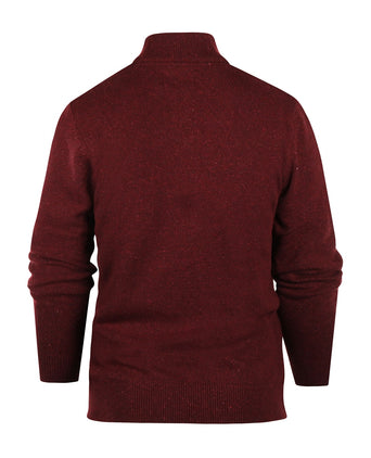 Trui Tisbury hoge rits | Bordeaux Rood