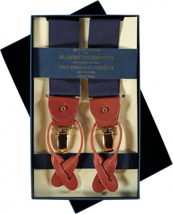 2-in-1 Braces with Clips and Straps | Navy Blue