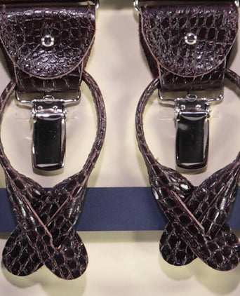 2-in-1 Braces with Clips and Straps | Brown