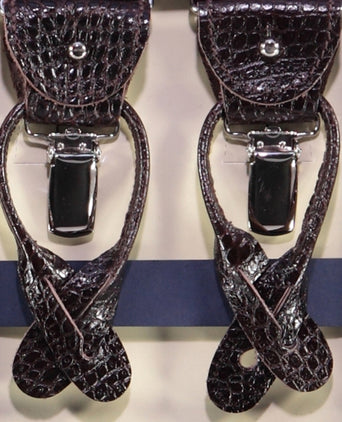 2-in-1 Braces with Clips and Straps | Bordeaux Red