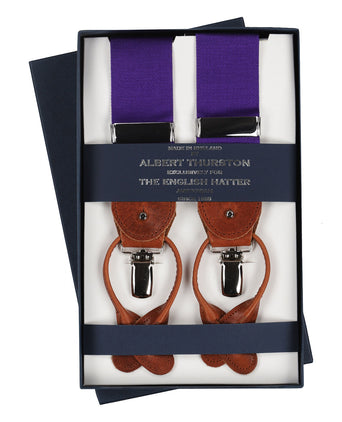 2-in-1 Braces with Clips and Straps | Purple