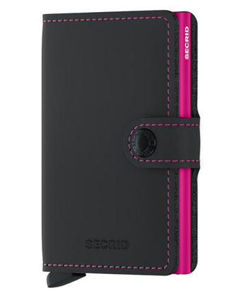 Secrid Miniwallet | Matte Black&Fuchsia