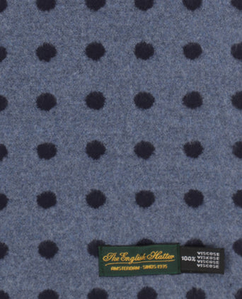 Viscose Scarf with classic Print | Blue