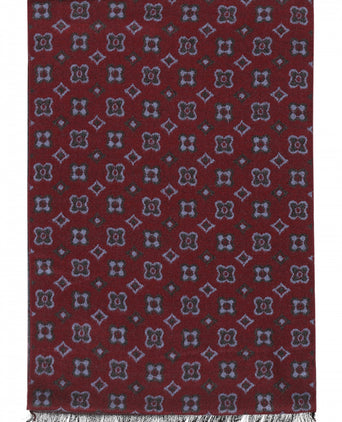 Viscose Sjaal met klassieke Print | Rood