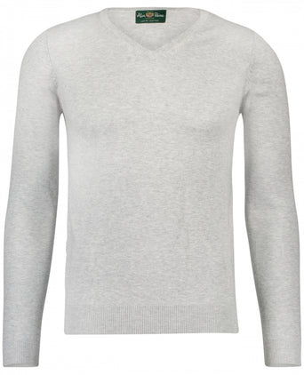 Pullover Cotton/Cashmere v-hals | Grijs